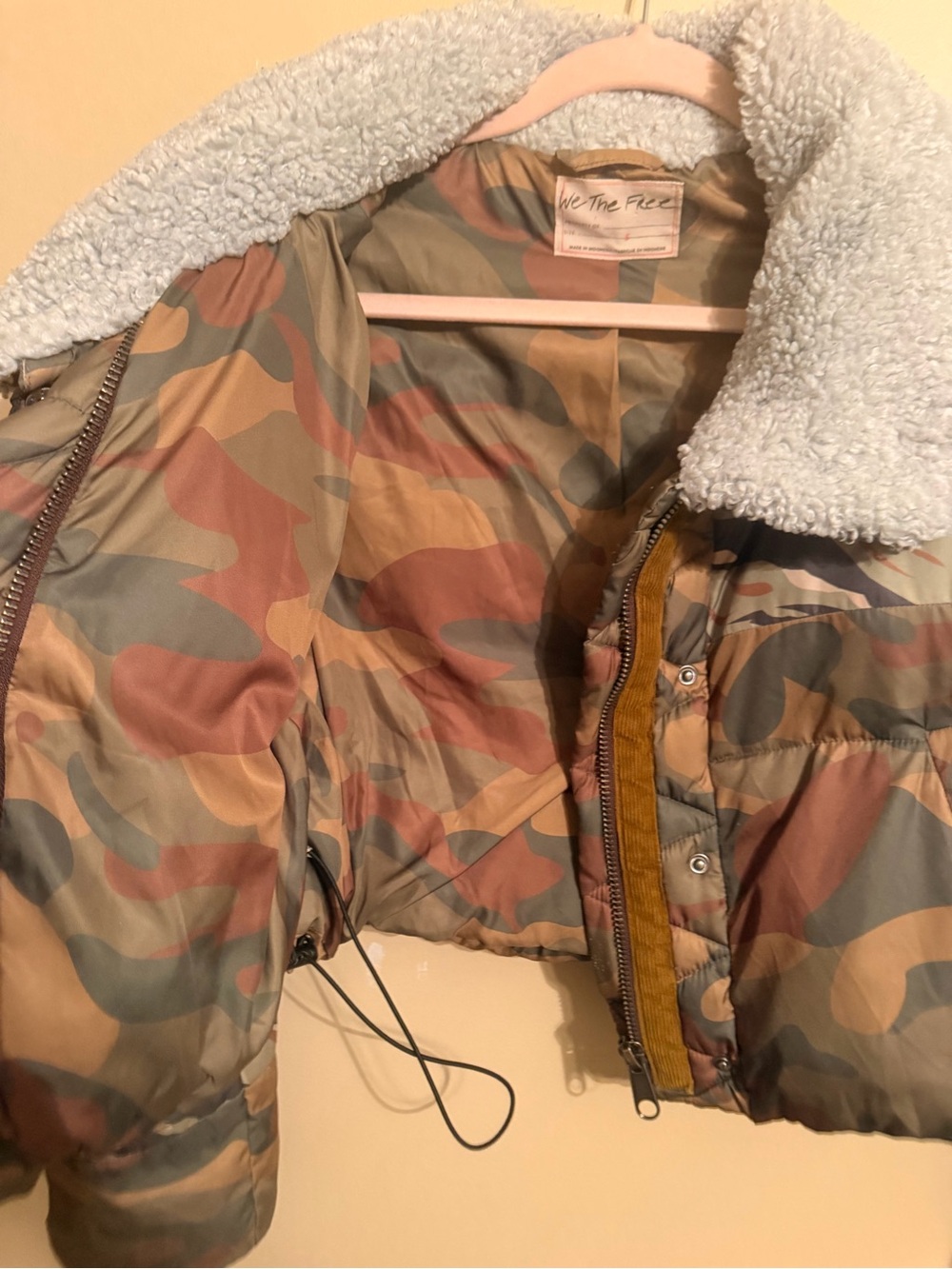 Free People Women's west Coast Puffer Jacket - Camo - Picture 3 of 6